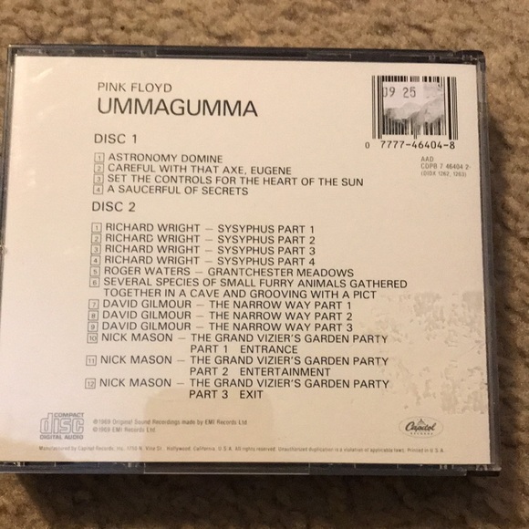 Pink Floyd UMMAGUMMA Double CD - Picture 2 of 6